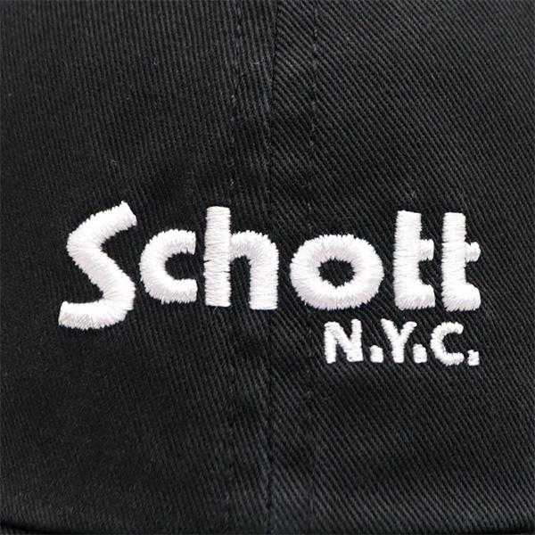 ショット【Schott】SC006 TWILL CAP ツイルキャップ ローキャップ キャップ コットン  帽子 CAP サイズ調節可能 ユニセックス カジュアル【ネコポス発送】 | SCHOTT | 08