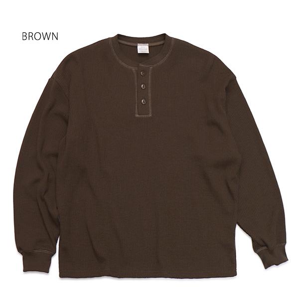 シービーズ【SEABEES】2423-SB12 Pigment Henry neck Thermal L/S