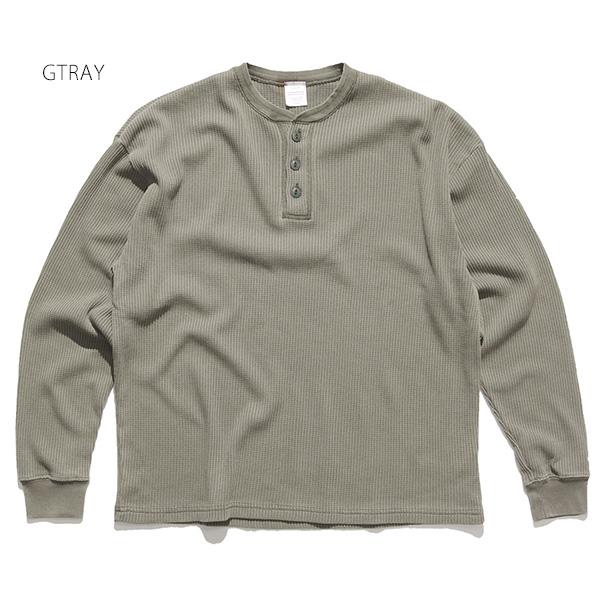 シービーズ【SEABEES】2423-SB12 Pigment Henry neck Thermal L/S