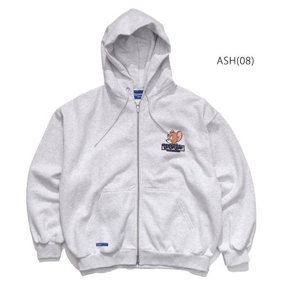 爆買 シークエンズ【SEQUENZ】TJ GRAFFITI ZIP P/K トムとジェリー オーバーサイズ 裏起毛 スウェット ジップパーカー フーディ バックプリント ユニセックス | SEQUENZE | 06