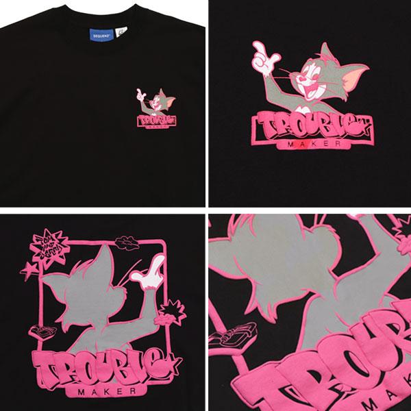 シークエンズ【SEQUENZ】トムとジェリー Tシャツ TOM AND JERRY TEE 半袖 ユニセックス ラバープリント 発砲プリント キャラクター【ネコポス発送】 | SEQUENZE | 05