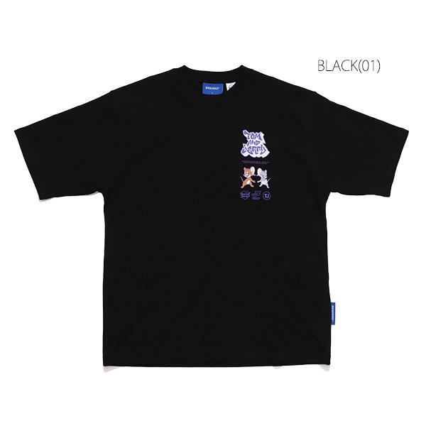シークエンズ【SEQUENZ】TJ JERRY AND TUFFY S/S TEE / トムとジェリー Tシャツ 半袖 クルーネック 刺繍 ユニセックス サガラ刺繍 キャラクター【ネコポス発送】 | SEQUENZE | 03