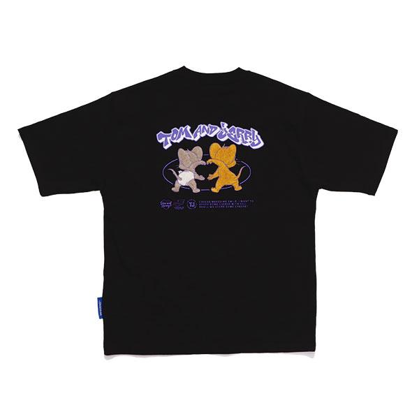 シークエンズ【SEQUENZ】TJ JERRY AND TUFFY S/S TEE / トムとジェリー Tシャツ 半袖 クルーネック 刺繍 ユニセックス サガラ刺繍 キャラクター【ネコポス発送】 | SEQUENZE | 06