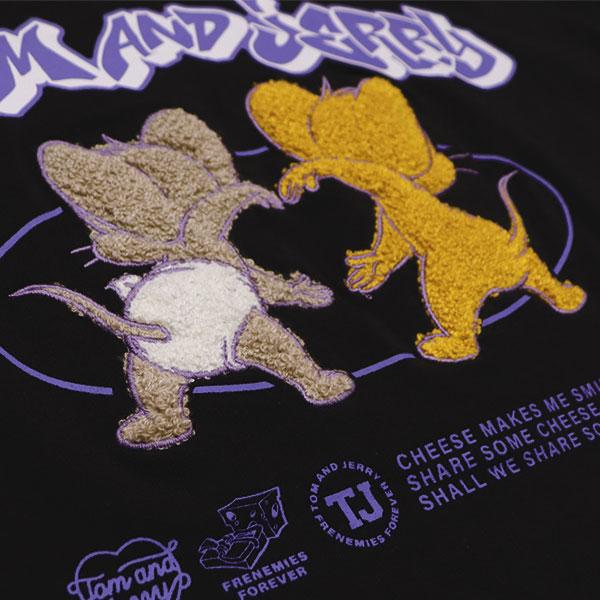 シークエンズ【SEQUENZ】TJ JERRY AND TUFFY S/S TEE / トムとジェリー Tシャツ 半袖 クルーネック 刺繍 ユニセックス サガラ刺繍 キャラクター【ネコポス発送】 | SEQUENZE | 08