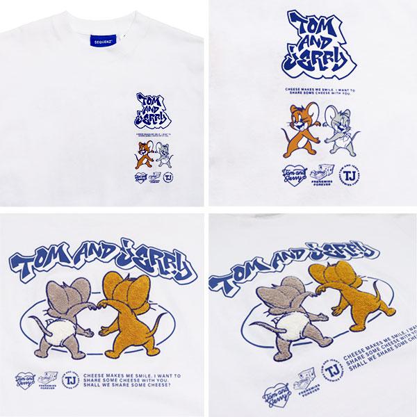 シークエンズ【SEQUENZ】TJ JERRY AND TUFFY S/S TEE / トムとジェリー Tシャツ 半袖 クルーネック 刺繍 ユニセックス サガラ刺繍 キャラクター【ネコポス発送】 | SEQUENZE | 11