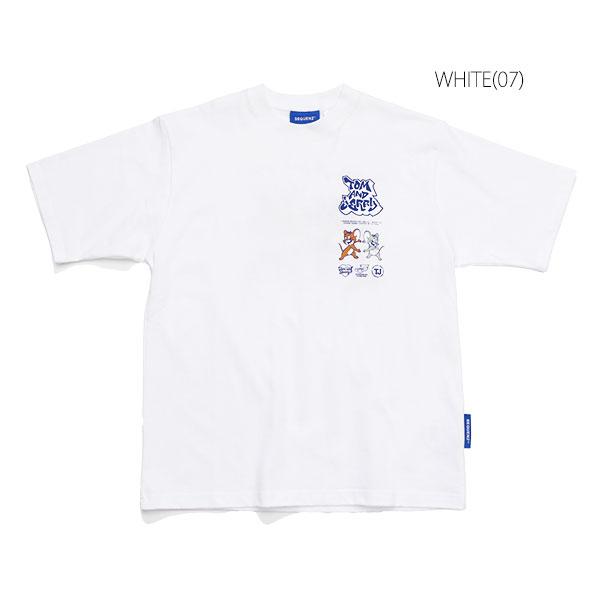 シークエンズ【SEQUENZ】TJ JERRY AND TUFFY S/S TEE / トムとジェリー Tシャツ 半袖 クルーネック 刺繍 ユニセックス サガラ刺繍 キャラクター【ネコポス発送】 | SEQUENZE | 09