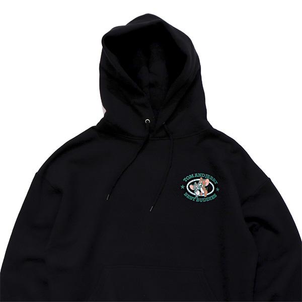 シークエンズ【SEQUENZ】TJ HOODIE トムとジェリー フーディ プルオーバー パーカー バックデザイン 裏起毛 ユニセックス ストリート キャラクター | SEQUENZE | 05