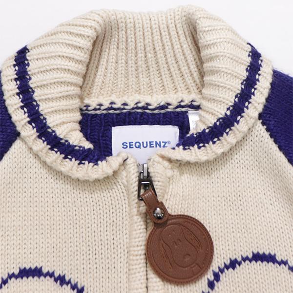 シークエンズ【SEQUENZ】25770916 スヌーピー カウチンニット セーター COWICHAN SWEATER 長袖 フルジップ ユニセックス メンズ レディース | SEQUENZE | 09