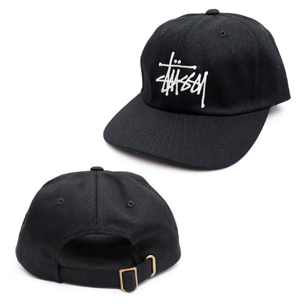 ステューシー【STUSSY】131898 BIG LOGO LOW PRO CAP キャップ　フリーサイズ　 ストラップバック　サイズ調整可能 ブラック 【ネコポス発送のみ送料無料】｜bobsstore｜05