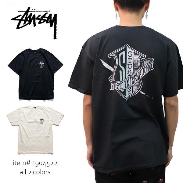 ステューシー/STUSSY 1904522 COAT OF ARMS PIG.DYED TEE メンズ 半袖 Tシャツ ロゴ stussy トップス コットン 人気【ネコポス発送送料無料】｜bobsstore