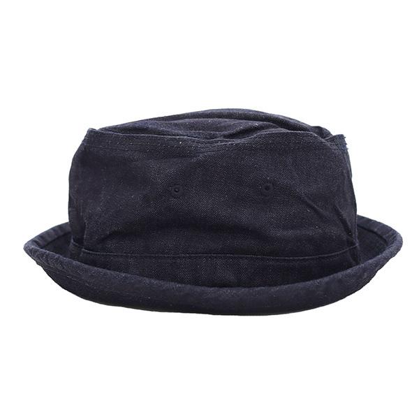 SUGAR CANE シュガーケーン ポークパイハット ブラック デニム SUGAR CANE シュガーケーン【SUGAR CANE】10oz. DENIM PORKPIE HAT