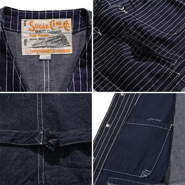 SUGAR CANE シュガーケーン【SUGAR CANE】SC12654 9oz. WABASH STRIPE