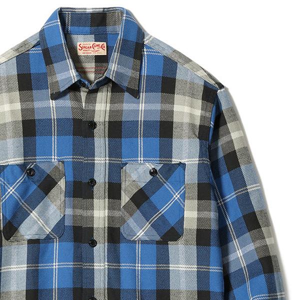 SUGAR CANE シュガーケーン【SUGAR CANE】TWILL CHECK WORK SHIRT