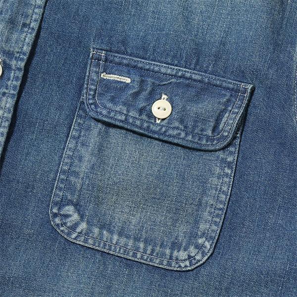 SUGAR CANE シュガーケーン【SUGAR CANE】BLUE DENIM WORK SHIRT AGED