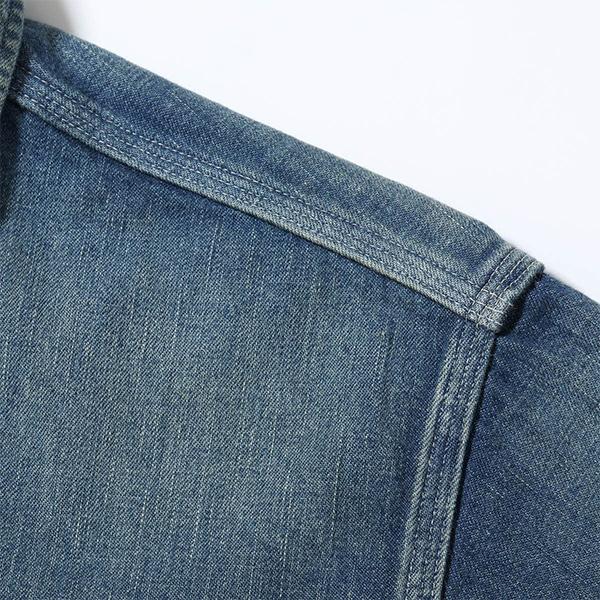 SUGAR CANE シュガーケーン【SUGAR CANE】BLUE DENIM WORK SHIRT AGED