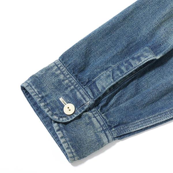 SUGAR CANE シュガーケーン【SUGAR CANE】BLUE DENIM WORK SHIRT AGED