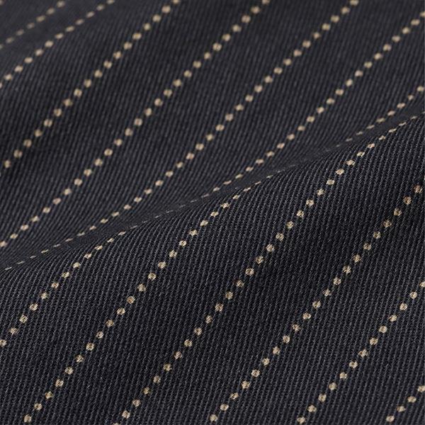 シュガーケーン【SUGAR CANE】SC39702 / FICTION ROMANCE 8.5oz. BLACK WABASH STRIPE WORK SHIRT (SHORT SLEEVE) ワークシャツ 半袖 ストライプ メンズの画像