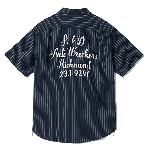 シュガーケーン　Sugar Cane & Co. 半袖シャツ Mサイズ SUGAR CANE シュガーケーン【SUGAR CANE】SC39732 COKE STRIPE WORK