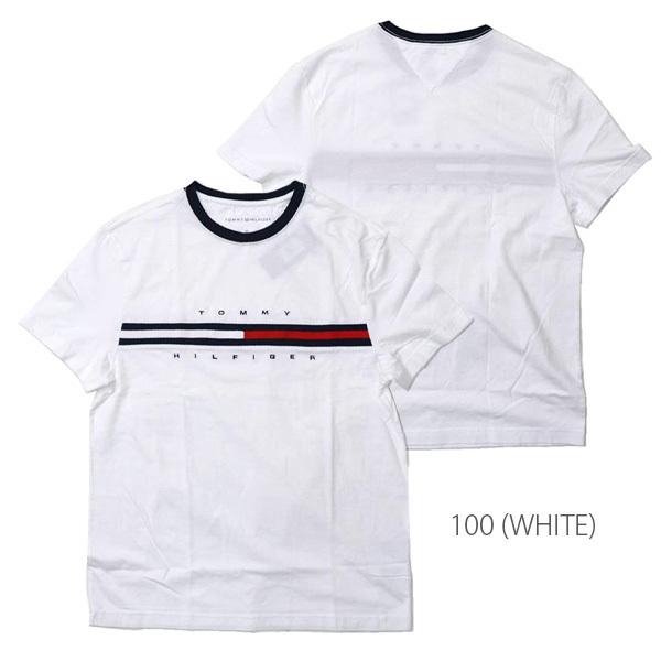 トミーヒルフィガー【TOMMY HILFIGER】C817849807 メンズ Tシャツ 半袖 フラッグ ロゴ クルーネック カットソー 定番 USAモデル【ネコポス発送のみ送料無料】 | TOMMY HILFIGER | 01