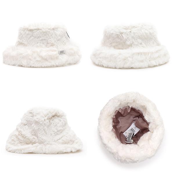 UGG（アグ） 爆買 【UGG/アグ】100812 W FAUX FUR BUCKET HAT バケット