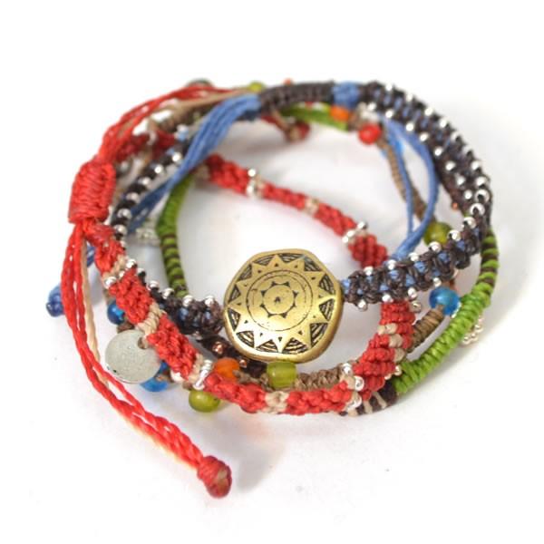 wakami/ワカミ WA0388 Earth Bracelet 4 Stand Set アースブレスレット 