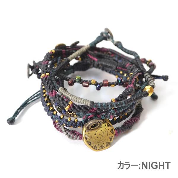 wakami/ワカミ WA0389-20 Earth Brclet 7 Strand NIGHT アース