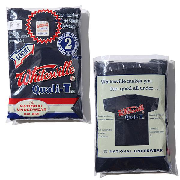 ホワイツビル【WHITES VILLE】2-PACK T-SHIRT 2枚組 パックTシャツ 半袖 Tシャツ コットン ヘビーウェイト メンズ ベーシック 定番 無地 クルーネック 日本製 | WHITESVILLE | 12