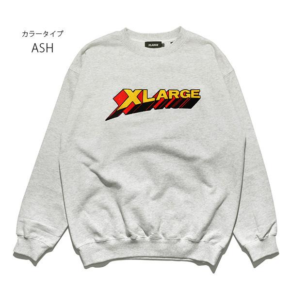 エクストララージ【X-LARGE】3D LOGO CREWNECK SWEAT スウェット トレーナー メンズ トップス 長袖 ロゴ ゴリラ 裏毛｜bobsstore｜04