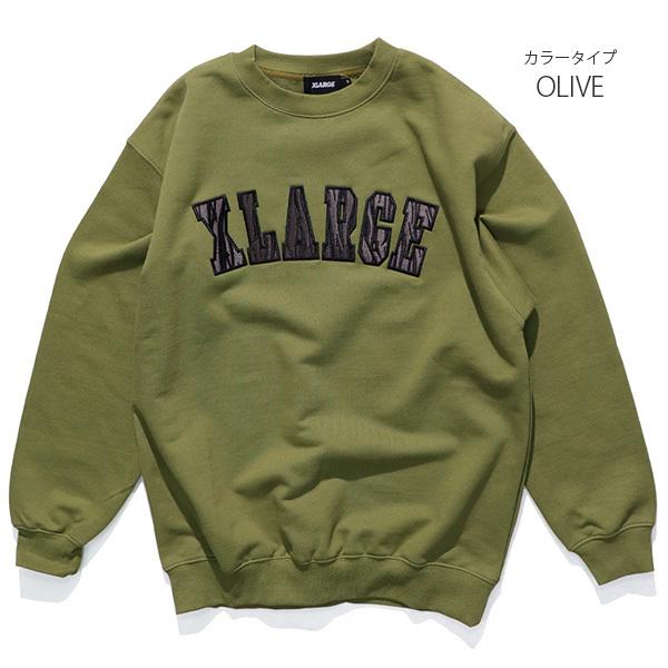 エクストララージ【X-LARGE】EMBROIDERY ZEBRA LOGO CREW NECK SWEAT スウェット トレーナー メンズ トップス 長袖 ロゴ ゴリラ 裏毛｜bobsstore｜04