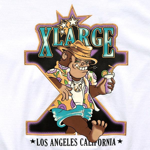 エクストララージ【X-LARGE】VACATION S/S TEE Tシャツ 半袖 メンズ クルーネック ロゴ ラージ ゴリラ【ネコポス発送のみ送料無料】｜bobsstore｜06