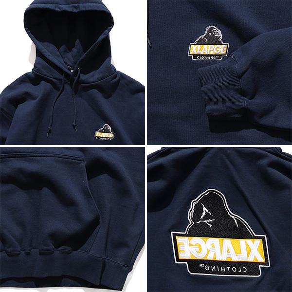 XLARGEパーカー バックプリント エクストララージ 完売 ユーズド加工 S XLARGE】MULTI LOGO ZIP UP HOODED SWEATSHIRT (X-Large