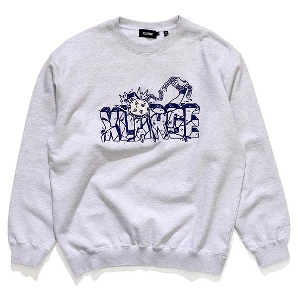 エクストララージ【X-LARGE】SPIKE BALL CREWNECK SWEATSHIRT スウェット トレーナー プルオーバー フリース メンズ トップス 長袖 ロゴ ゴリラ｜bobsstore｜04