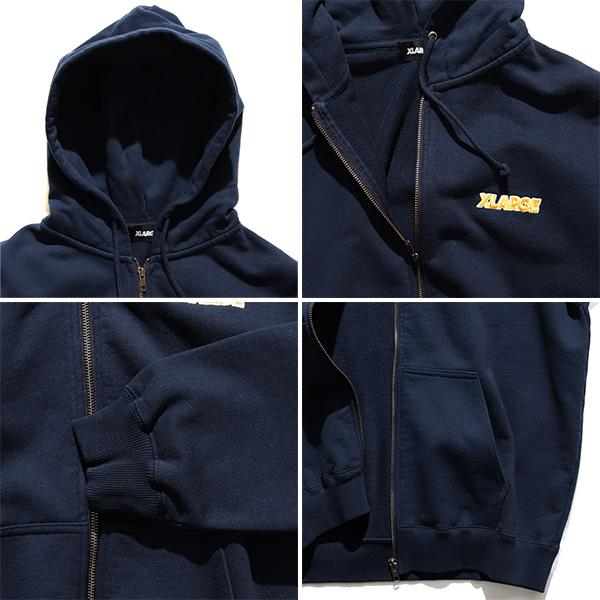 エクストララージ【X-LARGE】STANDARD LOGO ZIP HOODED SWEATSHIRT ジップ フーディー スウェット パーカー トップス 長袖 メンズ｜bobsstore｜11