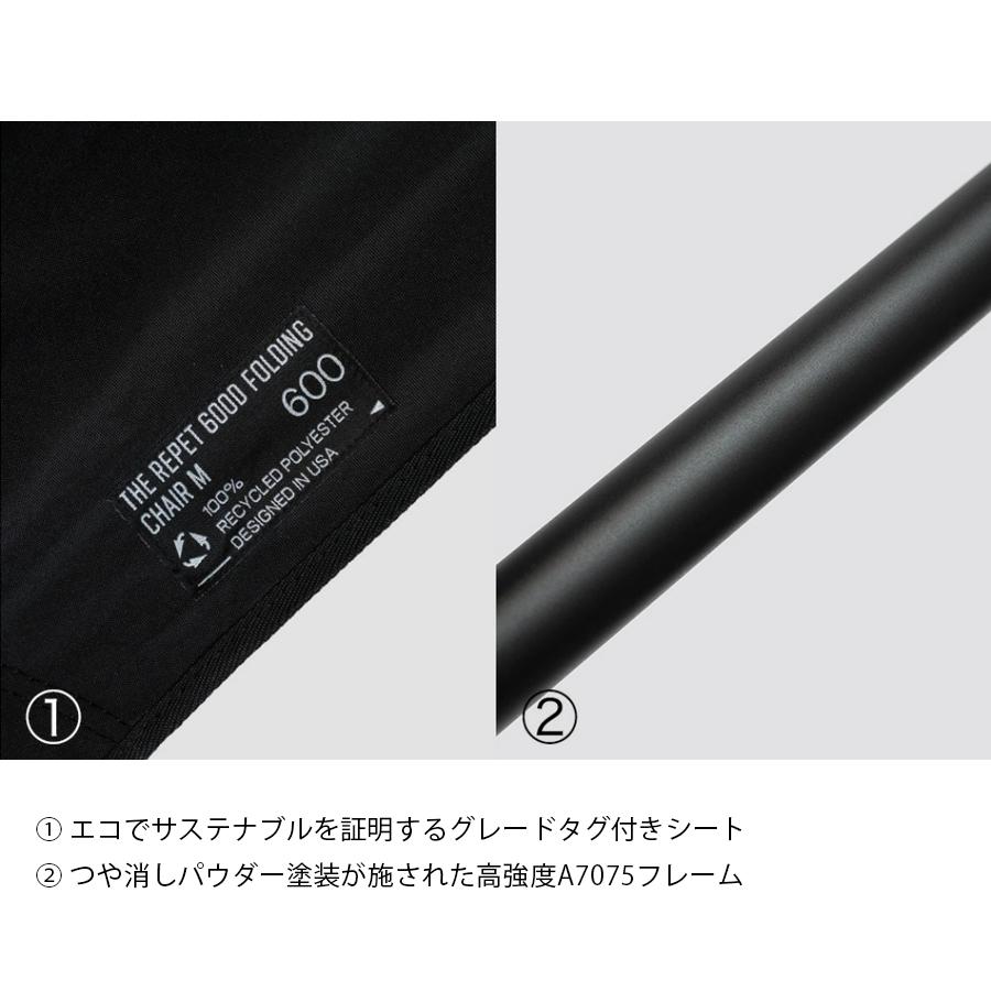 サ）BROOKLYN OUTDOOR COMPANY (ブルックリンアウトドアカンパニー)  BOC The RePET 600D Folding Chair M 折り畳み式チェアM | BROOKLYN OUTDOOR COMPANY | 05
