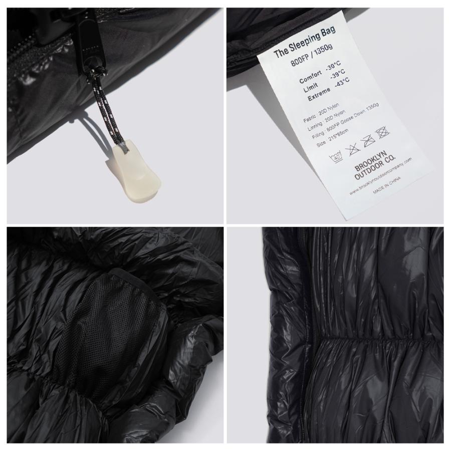 BROOKLYN OUTDOOR COMPANY (ブルックリンアウトドアカンパニー)  BOC The Catskills Sleeping Bag 800FP 1200g 寝袋 コンパクト | BROOKLYN OUTDOOR COMPANY | 13