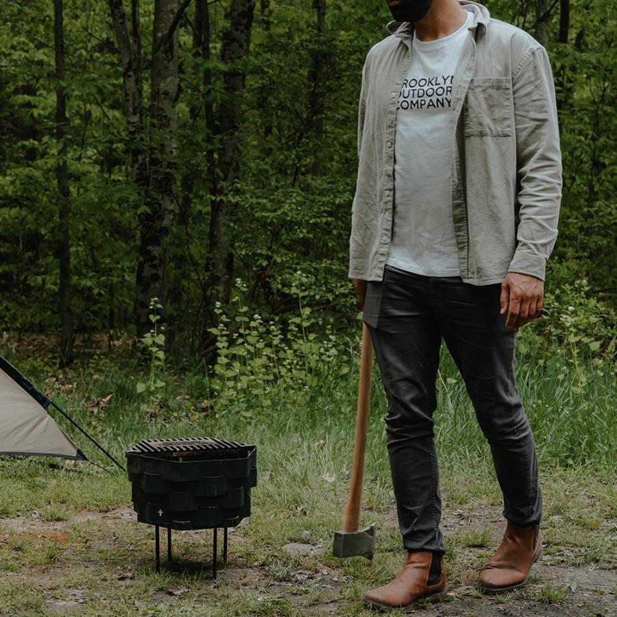 BROOKLYN OUTDOOR COMPANY (ブルックリンアウトドアカンパニー)  BOC The Recycled Cotton T Shirts GRAY リサイクルコットンTシャツ | BROOKLYN OUTDOOR COMPANY | 06