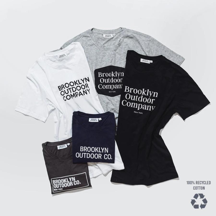 BROOKLYN OUTDOOR COMPANY (ブルックリンアウトドアカンパニー)  BOC The Recycled Cotton T Shirts CHARCOAL GRAY リサイクルコットンTシャツ | BROOKLYN OUTDOOR COMPANY | 02