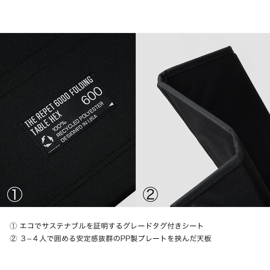 BROOKLYN OUTDOOR COMPANY (ブルックリンアウトドアカンパニー)  BOC The RePET 600D Folding Hexa Table 折り畳み テーブル 六角形 | BROOKLYN OUTDOOR COMPANY | 08