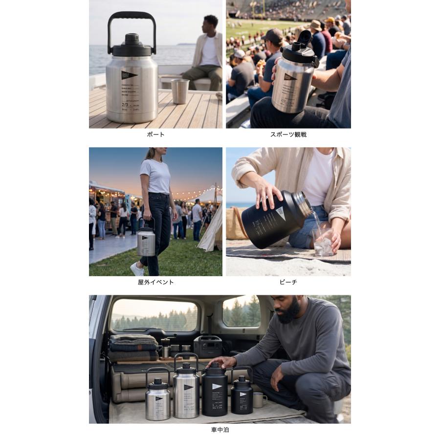 BROOKLYN OUTDOOR COMPANY The Thermo Jug 2/3 GALLON 真空断熱構造サーモジャグ 2.5L 保冷 保温 | BROOKLYN OUTDOOR COMPANY | 10