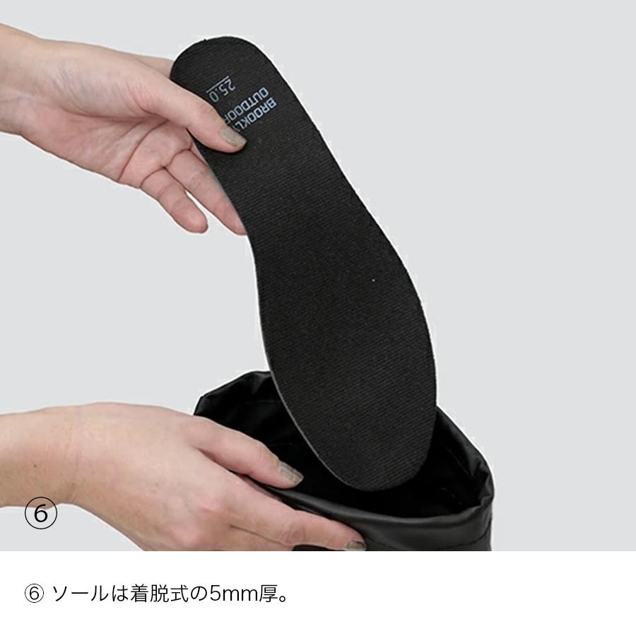 BROOKLYN OUTDOOR COMPANY (ブルックリンアウトドアカンパニー)  BOC The Foldable Rain Boots レインシューズ レインブーツ 長靴 ロング | BROOKLYN OUTDOOR COMPANY | 16