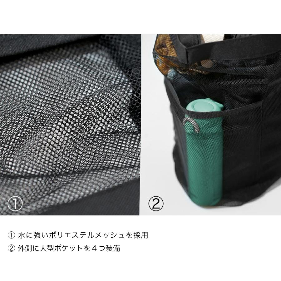 BROOKLYN OUTDOOR COMPANY (ブルックリンアウトドアカンパニー) BOC The Mesh Gear Tote 大容量メッシュトート トートバッグ ジム |  | 14