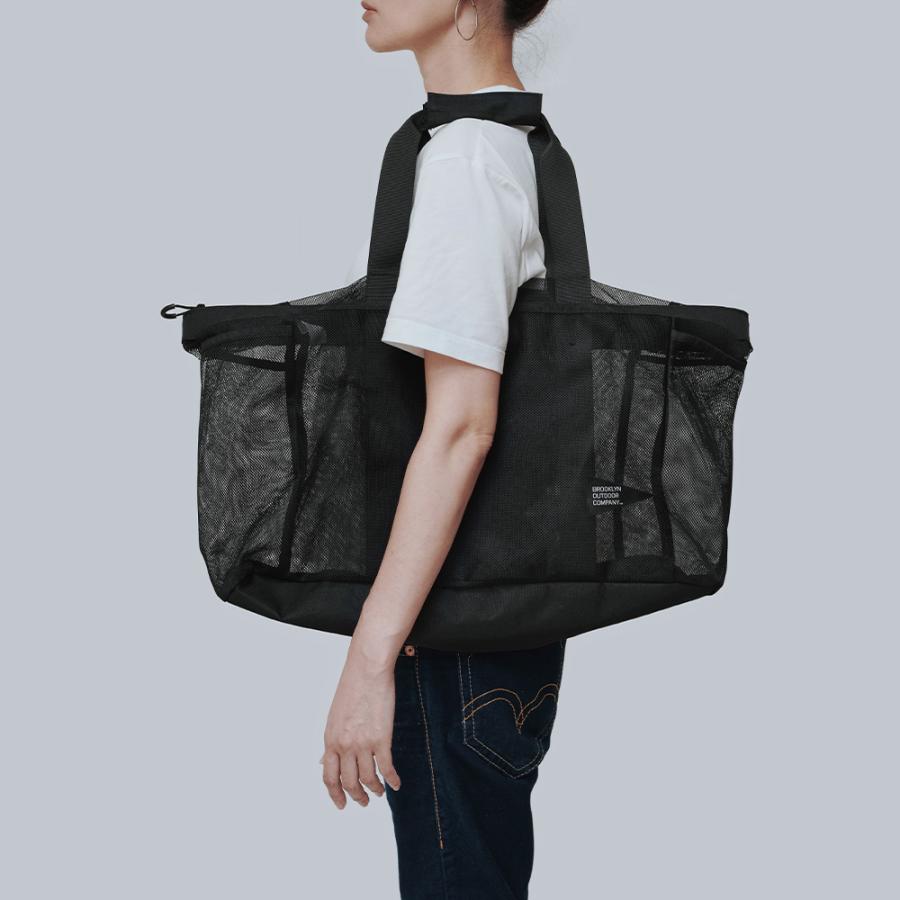 BROOKLYN OUTDOOR COMPANY (ブルックリンアウトドアカンパニー) BOC The Mesh Gear Tote 大容量メッシュトート トートバッグ ジム |  | 04