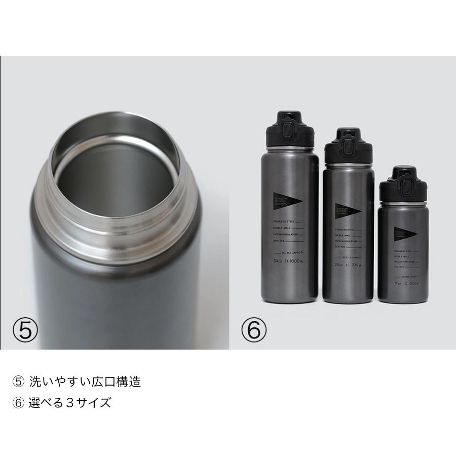 ★予約受付中★BROOKLYN OUTDOOR COMPANY The Thermo Flap 700ml 取っ手付きサーモボトル 保冷 保温 |  | 15