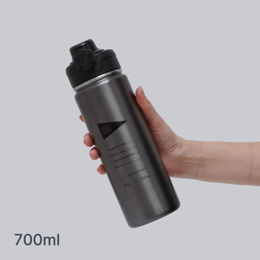 ★予約受付中★BROOKLYN OUTDOOR COMPANY The Thermo Flap 700ml 取っ手付きサーモボトル 保冷 保温 |  | 04