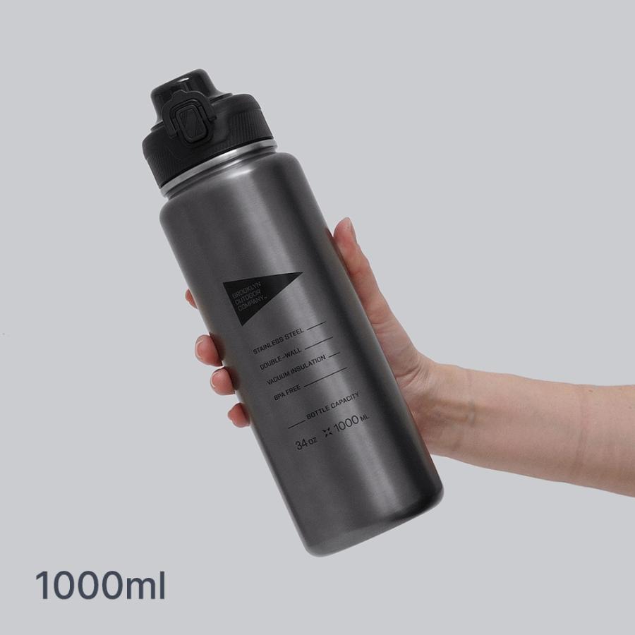 ★予約受付中★BROOKLYN OUTDOOR COMPANY The Thermo Flap 1000ml 取っ手付きサーモボトル 保冷 保温 |  | 04