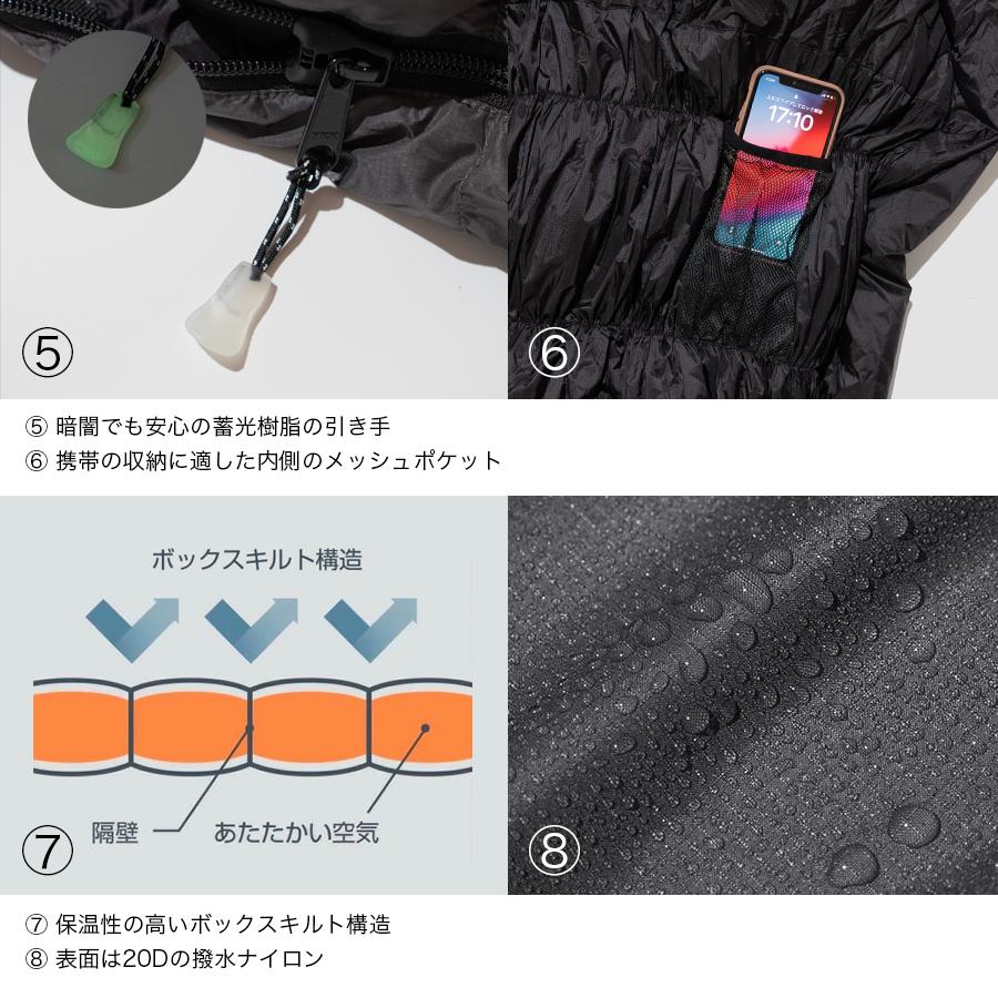 BROOKLYN OUTDOOR COMPANY The Catskills Peak+ Sleeping Bag 800FP / 1050g 寝袋 コンパクト | BROOKLYN OUTDOOR COMPANY | 12