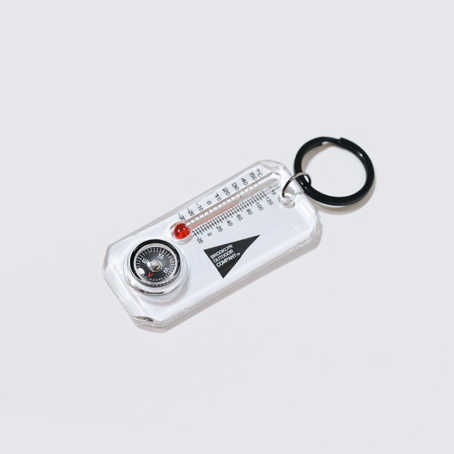 BROOKLYN OUTDOOR COMPANY (ブルックリンアウトドアカンパニー)  BOC The Thermo Compass Keyfob アウトドアキーフォブ 温度計 コンパス キーホルダー |  | 07