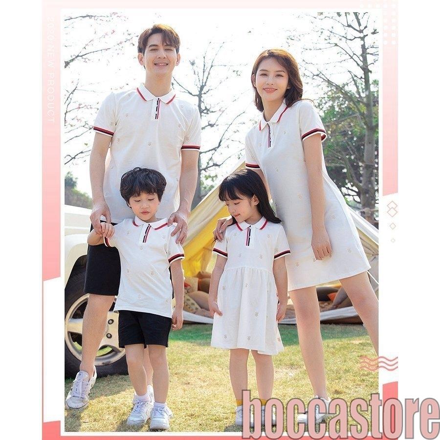 ワンピース キッズ 親子コーデ ペアルック Tシャツ パンツ 子供 レディース メンズ 半袖 パパ ママ 息子 娘 ブランド 可愛い お揃い 旅行 夏 2点以上 B Boccastore 通販 Yahoo ショッピング