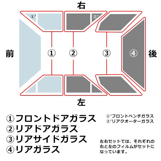 フロントドアガラス カーフィルム 運転席 助手席 左または右 全車種対応 断熱 Irニュープロテクション Uvカット 透明フィルム 車検対応 透過率 Fbui Ir 車種別カット済カーフィルム Bocci 通販 Yahoo ショッピング