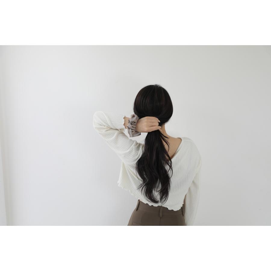 [限定品]at.ginza クリスタルラインシルクシュシュ AT02 ベージュ ヘアゴム おしゃれ かわいい レディース 女性 上品  ホワイトデー プレゼント お返し 人気 |  | 04